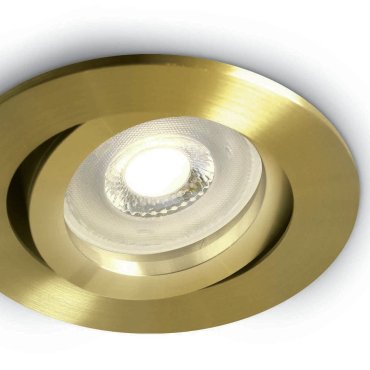 ONE Light Round Clip In Range - inbouwspot - Ø 84 mm, Ø 72 mm inbouwmaat - geborsteld messing