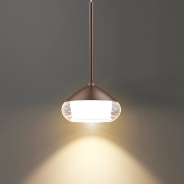 Artdelight Phoenix - hanglamp - Ø 11,6 x 208,2 cm - 7W dimbare led incl. - geborsteld brons
