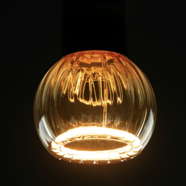 Segula LED lamp - Floating Line Straight - Ø 8 x 10,5 cm - E27 - 5W dimbaar - 2200K - amber