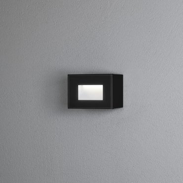 Konstsmide Chieri - buiten wandlamp - 12 x 5,5  x 8 cm - 4W LED incl. - IP54 - zwart