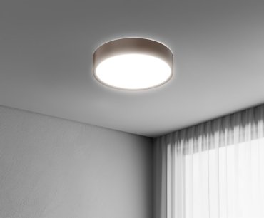Century Italia Blanca Luxe - plafondlamp - Ø 40 x 7 cm - 24W LED incl. - koffie