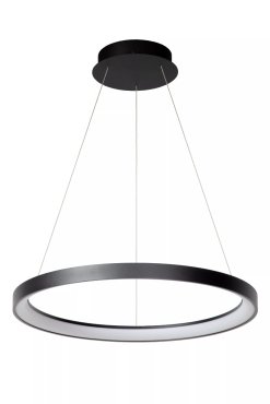 Lucide Vidal - hanglamp - Ø 58 x 70 cm - 50W LED incl. - zwart