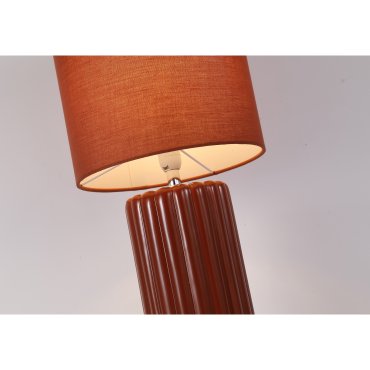 Searchlight Groove - tafellamp - Ø 22 x 51 cm - oranje
