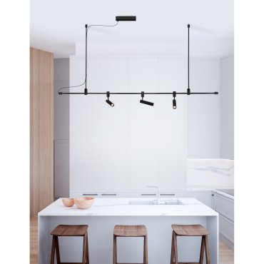 Nova Luce Grammi - magnetisch railsysteem - 200 x 120 cm - zwart