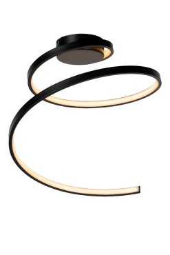 Lucide Maxence - Ø 46 x 35 cm - 24W LED incl. - 3 stappen dimbaar - zwart