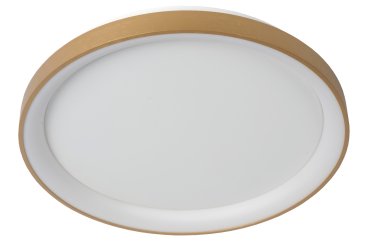 Lucide Vidal - plafondverlichting - Ø 48 x 6 cm - 38W LED incl. - mat goud/messing