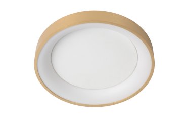 Lucide Vidal - plafondverlichting - Ø 28 x 6 cm - 21W LED incl. - mat goud/messing