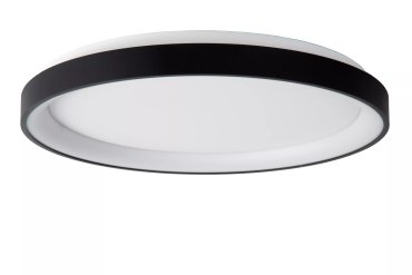 Lucide Vidal - plafondverlichting - Ø 48 x 6 cm - 38W LED incl. - zwart