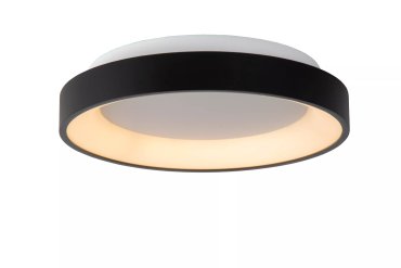 Lucide Vidal - plafondverlichting - Ø 28 x 6 cm - 21W LED incl. - zwart