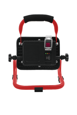 Century Italia Jolly - draagbare verstraler - 23 x 17,5 x 27 cm - 50W dimbare LED incl. - IP54 - zwart en rood