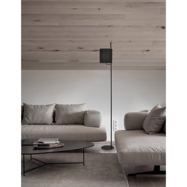 Nova Luce Yama - staanlamp - 176 cm - zwart