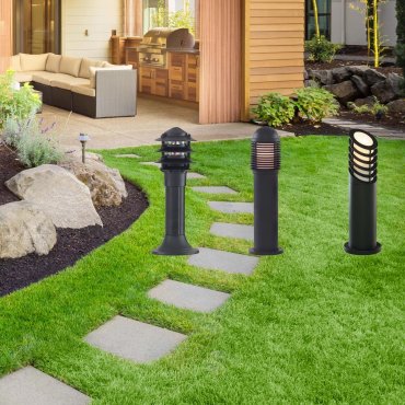 Searchlight Outdoor Posts - tuinpaal - 45 cm - IP44 - mat zwart