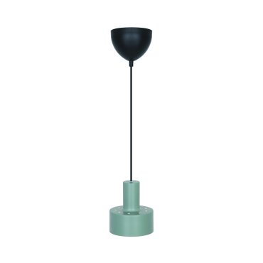 Nordlux Matis - hanglamp - Ø 12,5 x 200 cm - stoffig groen
