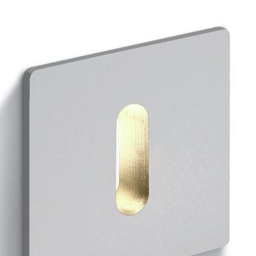ONE Light Indoor Decorative Wall Recessed - inbouw wandverlichting - 2,5 x 3,8 x 2,5 cm - 1W dimbare LED incl. - aluminium