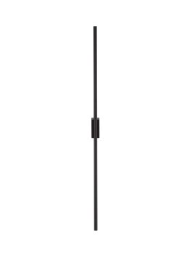 Nova Luce Tien - wandlamp - 1,5 x 8,3 x 90 cm - 15W LED incl. - IP44 - zandzwart