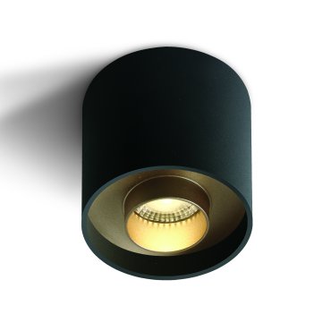 ONE Light Dark Light Cylinders Tubes - plafondverlichting - Ø 7 x 7 cm - 8W LED incl. - zwart