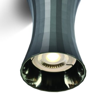 ONE Light Decorative Cylinders I Aluminium - opbouwspot - Ø 7 x 11,5 cm - donker chroom