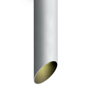 ONE Light Decorative Cut Cylinders - opbouwspot 1L - Ø 6 x 30 cm - wit en zwart