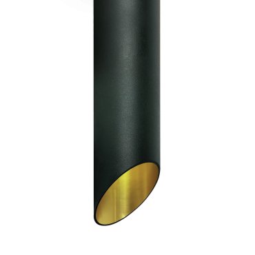 ONE Light Decorative Cut Cylinders - opbouwspot 1L - Ø 6 x 30 cm - zwart en goud