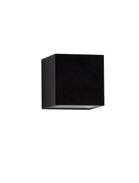 Nova Luce Rob - buiten wandverlichting - 12 x 12 x 12 cm - 11W LED incl. - IP54 - zandzwart