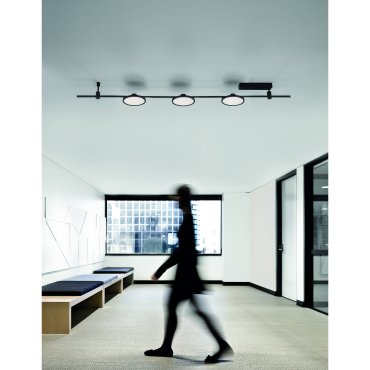 Nova Luce Libo - lichtpunt magnetisch railsysteem - Ø 16 x 6 cm - 15W LED incl. - zandzwart