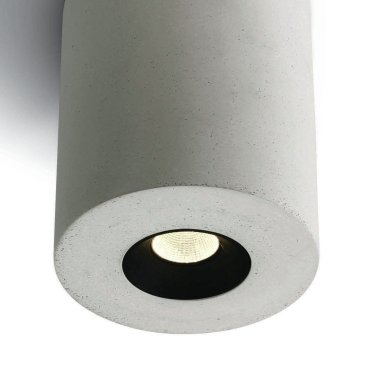 ONE Light COB Indoor Round Cylinders - plafondverlichting - Ø 7,5 x 11 cm - 4,5W LED incl. - wit beton