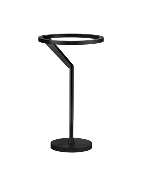 Nova Luce Tilia - tafellamp - Ø 22 x 38 cm - 16W dimbare LED incl. - zandzwart