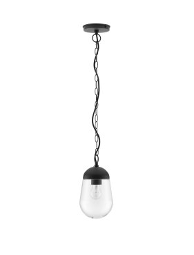 Nova Luce Omika - buiten hanglamp - Ø 15 x 88,5 cm - IP54 - donker grijs