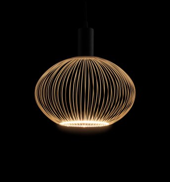 Segula Floating Globe Filo LED Oval - Ø 30 cm - E27 - 6W dimbaar - 2200K - woestijnzand