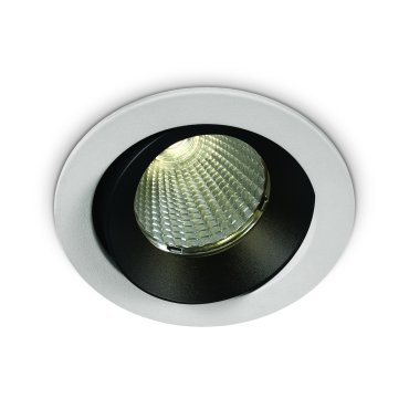 ONE Light COB Dark Light Range - inbouwspot - Ø 85 mm, Ø 72 mm inbouwmaat - 12W dimbare LED incl. - IP65 - wit