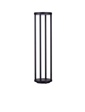 Nova Luce Optus - tuinpaal - Ø 20,5 x 80 cm - 9W LED incl. - IP65 - donker antraciet