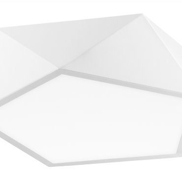 Nova Luce Darius - plafondverlichting - 40 x 40 x 10 cm - mat wit