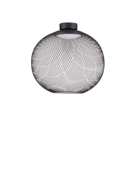 Nova Luce Kinetic - plafondlamp - Ø 50 x 50 cm - 24W LED incl. - mat zwart