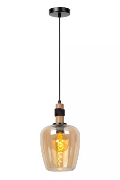 Lucide Ilona - hanglamp - Ø 22 x 173 cm - zwart