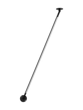 Nova Luce Sima - wandlamp - Ø 8 x 117 cm - 15W LED incl. - mat zwart