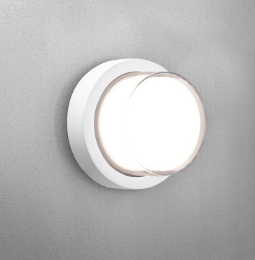 Century Italia Pura - wand/plafondlamp - Ø 17 x 10 cm - 10W LED incl. - IP65 - wit