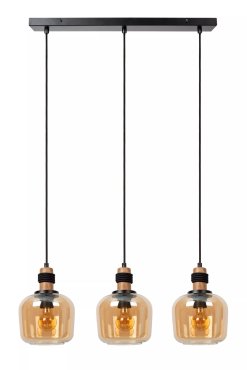 Lucide Ilona - hanglamp 3L -  70 x 18 x 150 cm - zwart