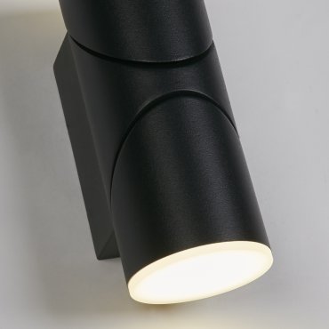 Searchlight Soho - buiten wandlamp - 7 x 17 cm - 12W LED incl. - IP65 - zwart