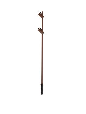 Nova Luce Darma - tuinpaal - Ø 10,5 x 122 cm - 13W LED incl. - IP65 - corten