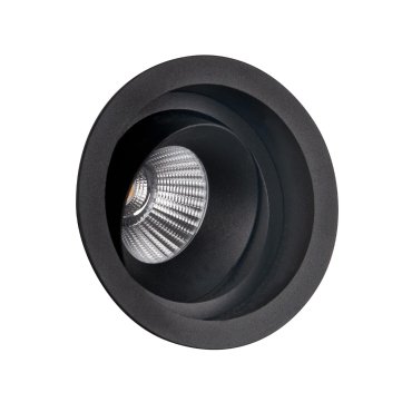 Maxlight Hiden - inbouwspot - Ø 95 mm, Ø 90 mm inbouwmaat - 10W LED incl. - zwart