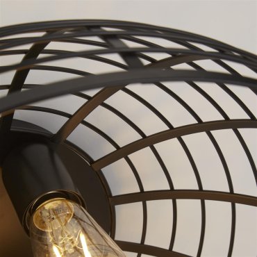 Searchlight Vision - plafondlamp - Ø 40 x 20 cm - mat zwart