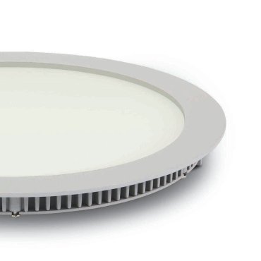ONE Light Round Recessed Panels Die Cast - inbouw plafondverlichting - Ø 29,5 x 2,2 cm - 30W LED incl. - IP40 - wit - witte lichtkleur