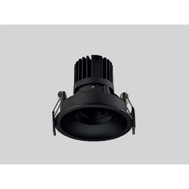 Maxlight Galexo - inbouwspot - Ø 84 mm, Ø 75 mm inbouwmaat - 7W LED incl. - zwart