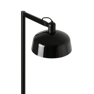 Faro Tatawin - vloerlamp - 30 x 47,4 x 148 cm - satijnzwart en glanszwart