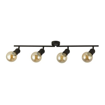 Searchlight Dance - Plafondverlichting 4L - 79 x 8 x 16 cm - zwart