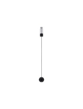 Nova Luce Imagine - hanglamp - Ø 5 x 120 cm - 6W LED incl. - zwart