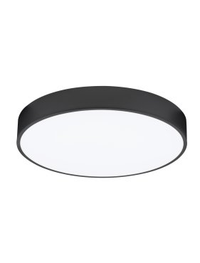 Nova Luce Hadon - plafondlamp - Ø 50 x 7 cm - zandzwart