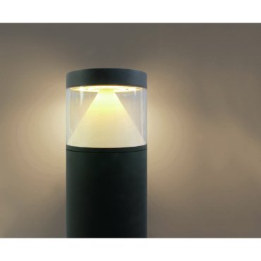 ONE Light LED Bollards Range - tuinpaal - Ø 16 x 100 cm - 20W LED incl. - IP65 - antraciet - warm witte lichtkleur