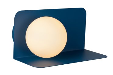 Lucide Bonni - wandverlichting - 24 x 12,5 x 12 cm - pastel blauw