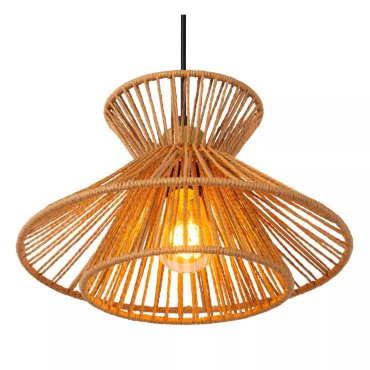 Lucide Tasman - hanglamp - Ø 32 x 150 cm - naturel